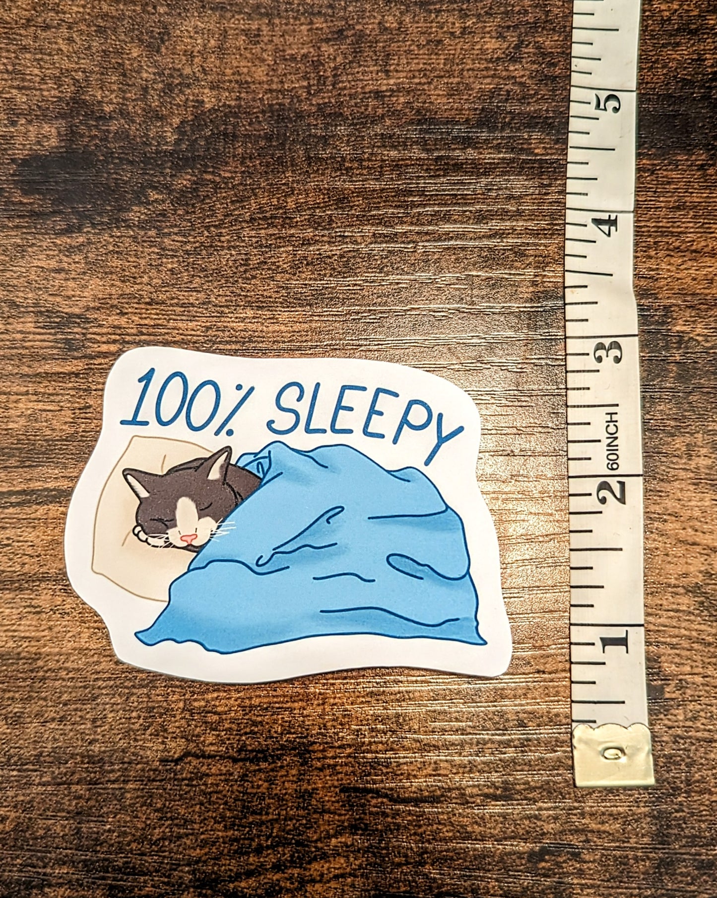 '100% Sleepy' Vinyl Sticker