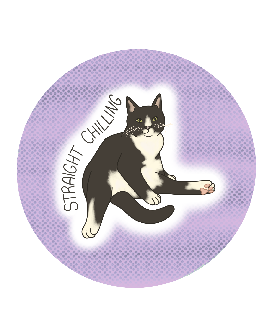 'Straight Chilling' Magnet