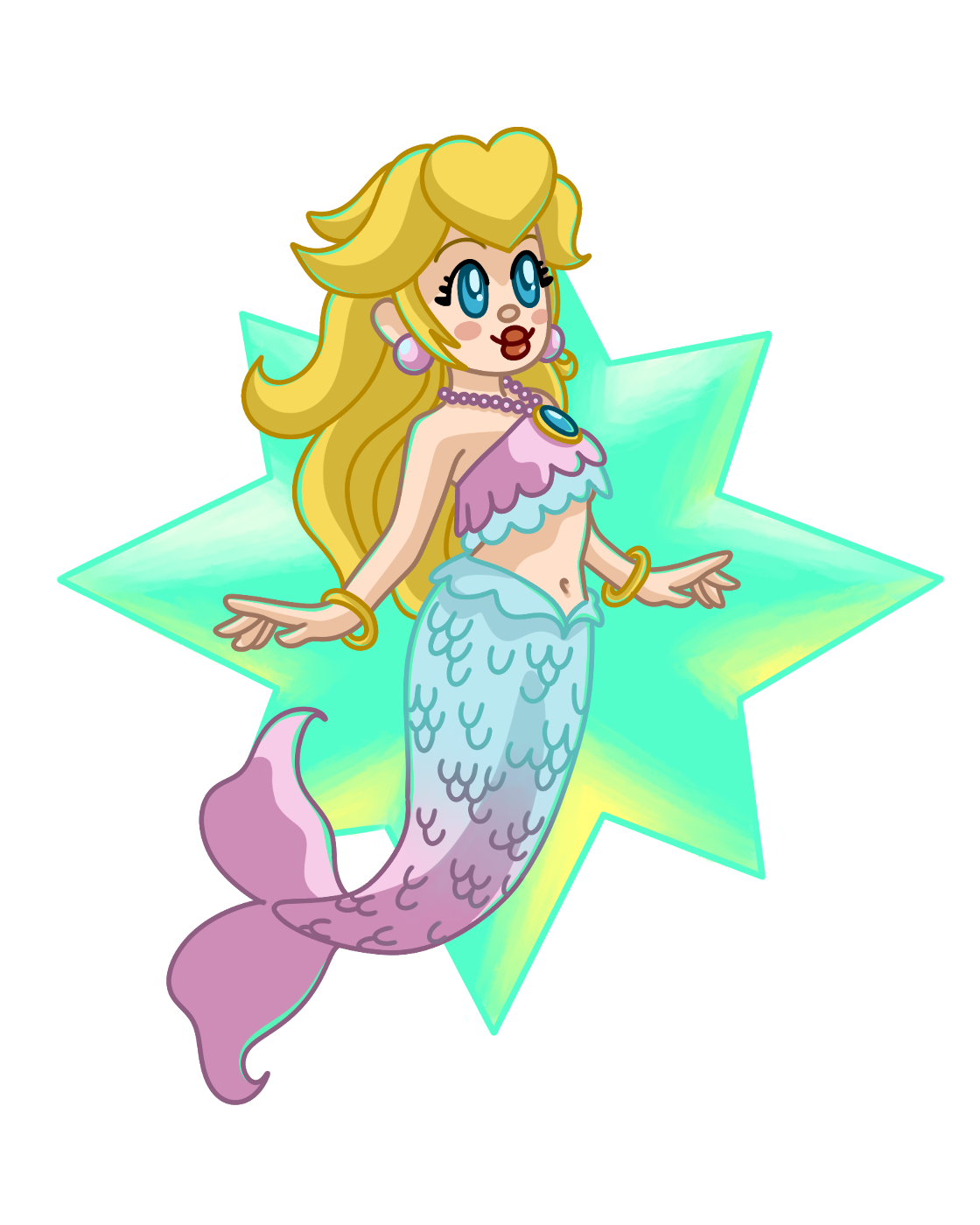 Princess Peach Showtime Vinyl Sticker