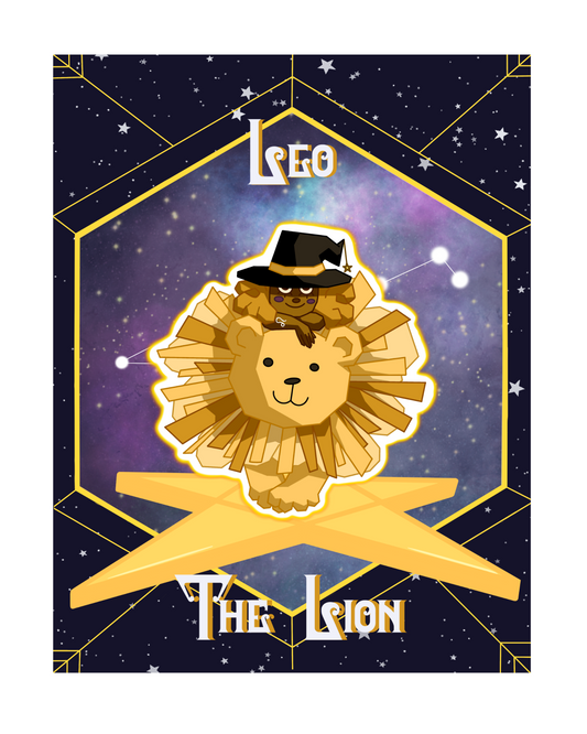 'Leo' Zodiac Witch Print